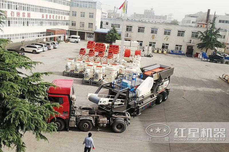 众发国际移动制砂机价格便宜，发往客户现场