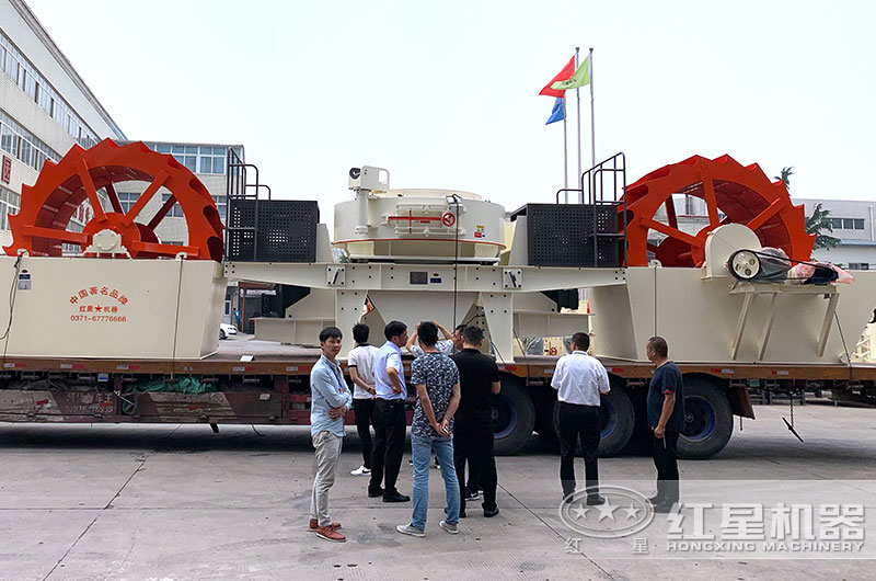 货比三家很重要-客户参观众发国际水轮洗沙机