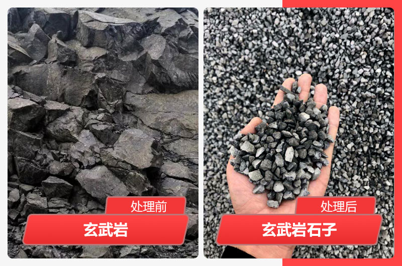 高标准玄武岩石子多少钱一吨？石子破碎机用哪种好？